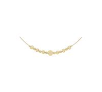 Collier JOBO "Plättchen", gold (goldfarben), Halsketten, Damen, Silber 925 (Sterlingsilber), L: 45, Collier, 925 Silber vergoldet 45 cm (14122609-0) goldfarben