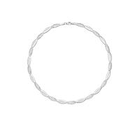 Collier JOBO, silber (silber 925), Halsketten, Damen, Silber 925 (Sterlingsilber), L: 45, Collier, 925 Silber gehämmert 45 cm (61131466-0) silber 925