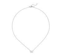 Collier JOBO, silber (silber 925), Halsketten, Damen, Silber 925 (Sterlingsilber), L: 45, Collier, 925 Silber mit 13 Zirkonia 45 cm (55667336-0) silber 925