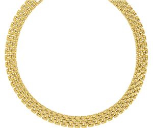 Collier JOOP "2038974", gold (gelbgoldfarben), Halsketten, Damen, Edelstahl, L: 46 B: 3,4mm, Collier, B:3,4mm (37555141-0) gelbgoldfarben