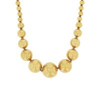 Collier JOOP "2039773", gold (gelbgoldfarben), Halsketten, Damen, Edelstahl, L: 45 B: 6mm, Collier, B:6mm (27748145-0) gelbgoldfarben