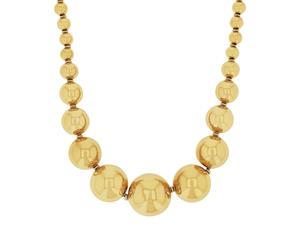 Collier JOOP "2039773", gold (gelbgoldfarben), Halsketten, Damen, Edelstahl, L: 45 B: 6mm, Collier, B:6mm (27748145-0) gelbgoldfarben