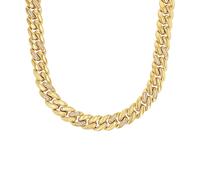 Collier JOOP "Schmuck, Geschenk", gelbgoldfarben, kristallweiß, Halsketten, Damen, Edelstahl, L: 46 B: 12mm, Collier, mit Zirkonia (synth.), B:12mm (85181825-0) gelbgoldfarben, kristallweiß