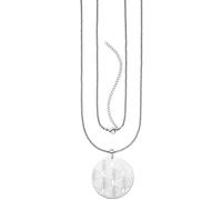 Collier Kette mit Anhänger Edelstahl 80 cm Karabiner