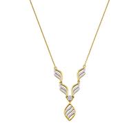 Collier LADY, silber (silber vergoldet 925), Halsketten, Damen, Silber 925 (Sterlingsilber), Collier (41003117-0) silber vergoldet 925