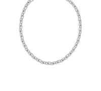 Collier LADY, silber (silberfarben), Halsketten, Damen, ca. 50 + 5cm, Edelstahl, Collier (10637134-0) silberfarben
