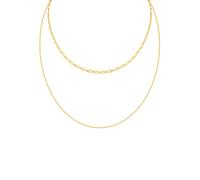 Collier LADY, silber vergoldet 925, Halsketten, Damen, 45, Silber 925 (Sterlingsilber), L: 45, Collier (89672856-0) silber vergoldet 925