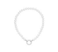 Collier LADY, weiß, Halsketten, Damen, 45, Perlen, L: 45, Collier (24792154-0) weiß