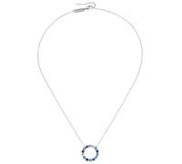 Collier "mit Spinellen und Kristallsteinen, Silber 925", blau, GIORGIO MARTELLO MILANO, Halsketten, Damen, 45cm, Silber 925 (Sterlingsilber), Collier (71668727-0) blau
