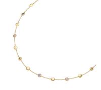 Collier "mit Zwischenteilen, farbige synt. Zirkonia + Korund Silber 925", bunt, GIORGIO MARTELLO MILANO, Halsketten, Damen, 45cm, Silber 925 (Sterlingsilber), Collier (70314117-0) bunt