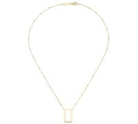 Collier "Mittelteil U-förmig, glänzend, Silber 925", gold, GIORGIO MARTELLO MILANO, Halsketten, Damen, 45cm, Silber 925 (Sterlingsilber), Collier (27298251-0) gold