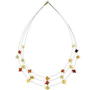 Collier OSTSEE-SCHMUCK "Ostsee-Schmuck Collier Carre' Collier Carre'", braun, Halsketten, Damen, 42cm, Bernstein, L: 42, Collier (63259010-0) braun
