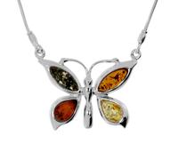 Collier OSTSEE-SCHMUCK "Ostsee-Schmuck Collier Schmetterling Collier Schmetterling", silber, Halsketten, Damen, 45cm, Silber 925 (Sterlingsilber), L: 45, Collier (11357427-0) silber