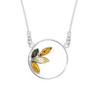 Collier OSTSEE-SCHMUCK "- Stine - Silber 925/000 - Bernstein" Gr. 44, silber (silber 925, silberfarben, weiß), Halsketten, Damen, Silber 925 (Sterlingsilber), Collier (95537017-44) silber 925, silberf