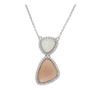 Collier Silber 925 Mondstein Zirkonia JL30-05-3776 JuwelmaLux