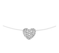 Collier SMART JEWEL "Anhänger Herz, Silber 925", silber, Halsketten, Damen, 45cm, Silber 925 (Sterlingsilber), Collier (67324520-0) silber