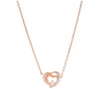 Collier SMART JEWEL "Herz mit Zirkonia, rosé vergoldet, Silber 925", rosa (rosé vergoldet), Halsketten, Damen, 47cm, Silber 925 (Sterlingsilber), Collier (67315630-0) rosé vergoldet