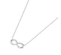 Collier SMART JEWEL "Infinity Collier, Karte, Silber 925", silber, Halsketten, Damen, 43cm, Silber 925 (Sterlingsilber), Collier (31433262-0) silber