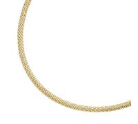 Collier SMART JEWEL "Mesh-Optik, Silber 925", gold, Halsketten, Damen, 45cm, Silber 925 (Sterlingsilber), Collier (98278947-0) gold