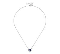 Collier SMART JEWEL "mit Zirkonia und blauem Kristallstein, Silber 925", blau, Halsketten, Damen, 45cm, Silber 925 (Sterlingsilber), Collier (90205116-0) blau