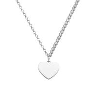 Smart Jewel - Collier mit Zirkonia und Herzanhänger, Silber 925 Ketten 1 ct Silber