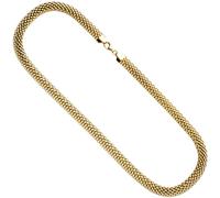 Collier Statement Halskette 925 Sterling Silber gold vergoldet 45 cm Kette