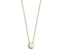 Xenox Sterling Silber Kette XS7282G - 40-45 cm - ZARGE GOLD - Gelbgold Verg. Ankerkette - Zarge