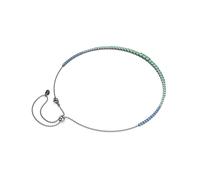 Collier SWAROVSKI "Schmuck Geschenk Matrix Halskette Farbverlauf", bunt (metallfarben, blau, grün), Halsketten, Damen, Metall, Collier, mit Swarovski Kristall (66331753-0) metallfarben, blau, grün