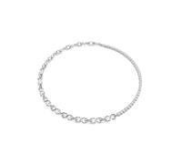 Collier SWAROVSKI "Schmuck Geschenk MATRIX Halskette", metallfarben, kristallweiß, Halsketten, Damen, Metall, Collier, mit Swarovski Kristall (16676424-0) metallfarben, kristallweiß