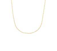 Collierkettchen AMOR "Classics, Singapurkettengliederung", gelb (gelbgold 375), Halsketten, Damen, Gelbgold 375, L: 38, Made in Germany (25348968-0) gelbgold 375