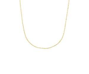Collierkettchen AMOR "Classics, Singapurkettengliederung", gelb (gelbgold 375), Halsketten, Damen, Gelbgold 375, L: 38, Made in Germany (25348968-0) gelbgold 375