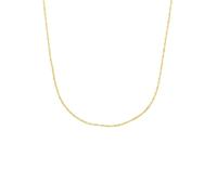 Collierkettchen AMOR "Classics, Singapurkettengliederung", gold (gelbgoldfarben), Halsketten, Damen, Gelbgold 585, L: 42, Made in Germany (48213821-0) gelbgoldfarben