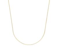 Collierkettchen AMOR, gelbgoldfarben, Halsketten, Herren, Gelbgold 375, L: 38 B: 1mm, Made in Germany, B:1mm (32775541-0) gelbgoldfarben