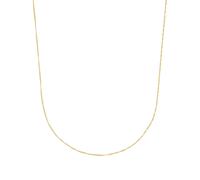 Collierkettchen AMOR, gold (gelbgoldfarben), Halsketten, Damen, Gelbgold 585, L: 45 B: 1mm, Made in Germany, B:1mm (39625045-0) gelbgoldfarben