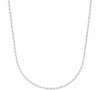 Collierkettchen AMOR "Kordelkettengliederung", silber (silberfarben), Halsketten, Damen, Silber 925 (Sterlingsilber), L: 45 B: 2mm, B:2mm (91650324-0) silberfarben
