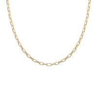 Collierkettchen CAÏ "925 Silber vergoldet Y-Kette Gliederkette", gelb, Halsketten, Herren, 47cm, Silber 925 (Sterlingsilber), L: 47 B: 3mm, glänzend, Collierkettchen, B:3mm (71464638-0)