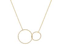 Collierkettchen CELESTA, gelb, Halsketten, Damen, 42+3cm, Silber 925 (Sterlingsilber), L: 45 B: 25mm, glitzernd, B:25mm (36532163-0) gelb