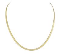 Collierkettchen CELESTA, gelb, Halsketten, Damen, 45cm, Silber 925 (Sterlingsilber), L: 42 B: 3mm, glänzend, B:3mm (88105510-0) gelb