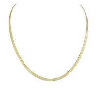 Collierkettchen CELESTA, gold (gelb), Halsketten, Damen, 45cm, Silber 925 (Sterlingsilber), L: 42 B: 3mm, glänzend, B:3mm (88105510-0) gelb