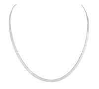 Collierkettchen CELESTA, silber (weiß), Halsketten, Damen, 45cm, Silber 925 (Sterlingsilber), L: 42 B: 3mm, glänzend, B:3mm (88808446-0) weiß