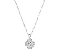 Collierkettchen CELESTA, weiß, Halsketten, Damen, 45cm, Silber 925 (Sterlingsilber), L: 45 B: 17,5mm, glänzend, B:17,5mm (42354239-0) weiß