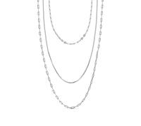 Collierkettchen CELESTA, weiß, Halsketten, Damen, 43cm, Silber 925 (Sterlingsilber), L: 38, glänzend (68932844-0) weiß