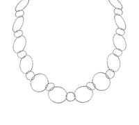 Collierkettchen CELESTA, weiß, Halsketten, Damen, 85cm, Silber 925 (Sterlingsilber), L: 85 B: 20mm, glänzend, B:20mm (99345450-0) weiß