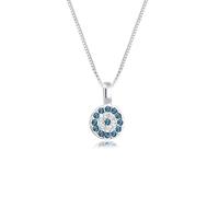 Collierkettchen ELLI "Evil Eye Basic 925 Silber, mit Kristallen von Swarovski" Gr. 40, silber, Halsketten, Damen, 40,mit Steinen, Silber 925 (Sterlingsilber), L: 40 (26832935-40) silber