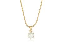 Collierkettchen ELLI PREMIUM "Mondstein Klassik Kordelkette 925 Silber", gold, Halsketten, Damen, 45,mit Steinen, Silber 925 (Sterlingsilber), L: 45, Collierkettchen (78227216-0)