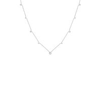 Collierkettchen ELLI "Weiß 925 Sterling Silber, mit Kristallen von Swarovski", silber, Halsketten, Damen, 40,mit Steinen, Silber 925 (Sterlingsilber), L: 40 (15366761-0) silber