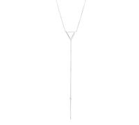 Collierkettchen ELLI "Y-Kette Dreieck Geo 925 Sterling Silber", silber, Halsketten, Damen, 60, ohne Stein, Silber 925 (Sterlingsilber), L: 60, Collierkettchen (641700-0)
