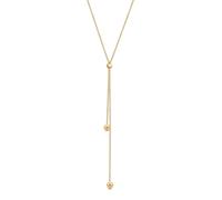 Collierkettchen ELLI "Y-Kette Kugel Ball 925 Sterling Silber" Gr. 45, gold, Halsketten, Damen, 45, ohne Stein, Silber 925 (Sterlingsilber), L: 45, Collierkettchen (77775068-45)