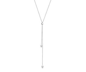 Collierkettchen ELLI "Y-Kette Kugel Ball 925 Sterling Silber" Gr. 45, silber, Halsketten, Damen, 45, ohne Stein, Silber 925 (Sterlingsilber), L: 45 (53262218-45) silber