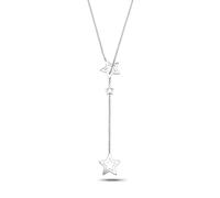 Collierkettchen ELLI "Y-Kette Stern Astro Bezaubernd 925 Silber", silber, Halsketten, Damen, 45, ohne Stein, Silber 925 (Sterlingsilber), L: 45 (348077-0) silber